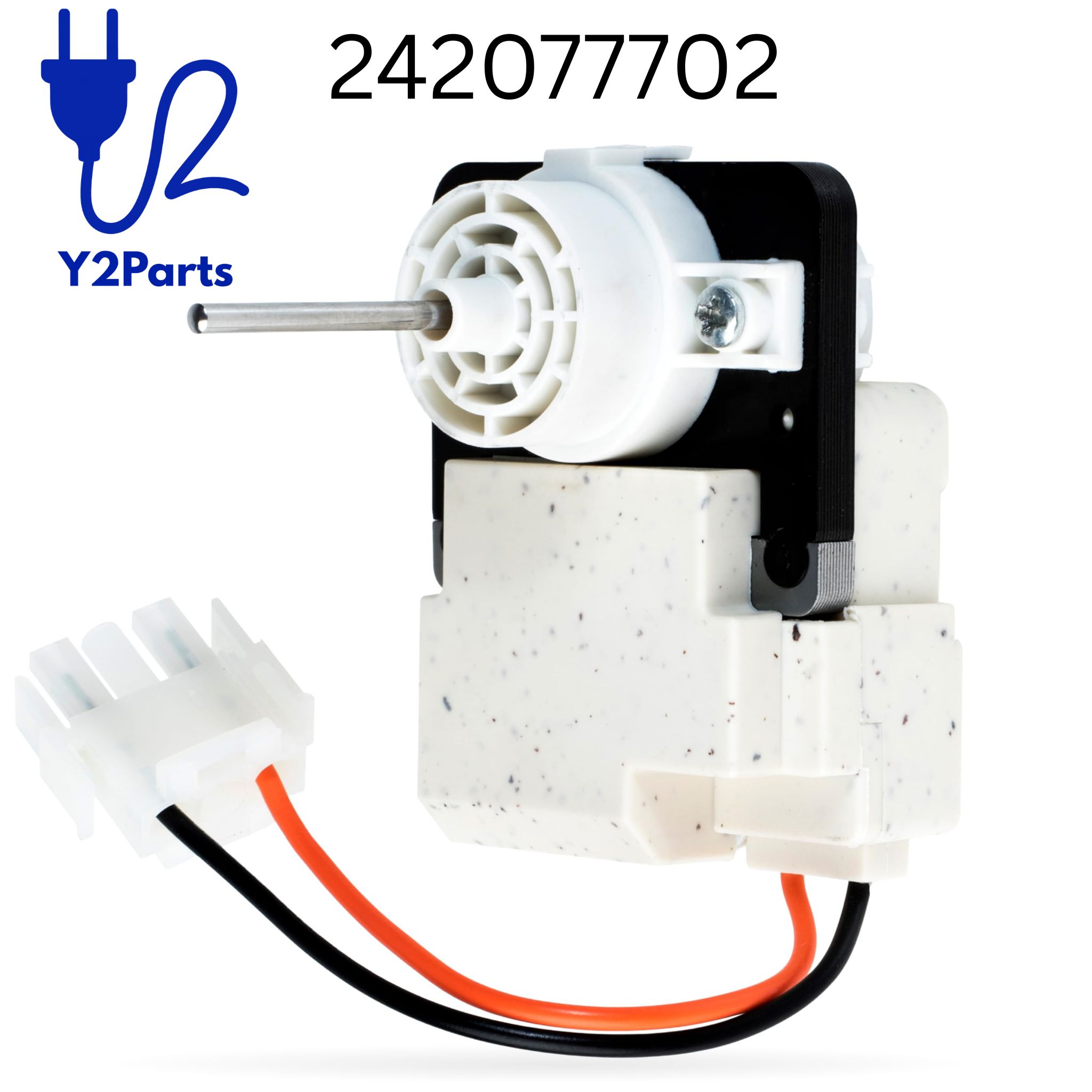 Y2PARTS 242077702 Refrigerator Evaporator Fan Motor Replacement for Frigidaire Kenmore Refrigerators – Image 1