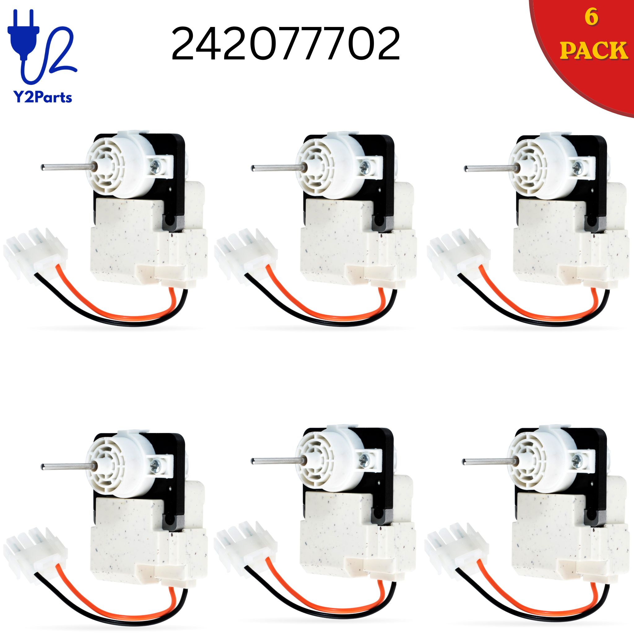 Y2PARTS 242077702 Refrigerator Evaporator Fan Motor Replacement for Frigidaire Kenmore Refrigerators – Image 3