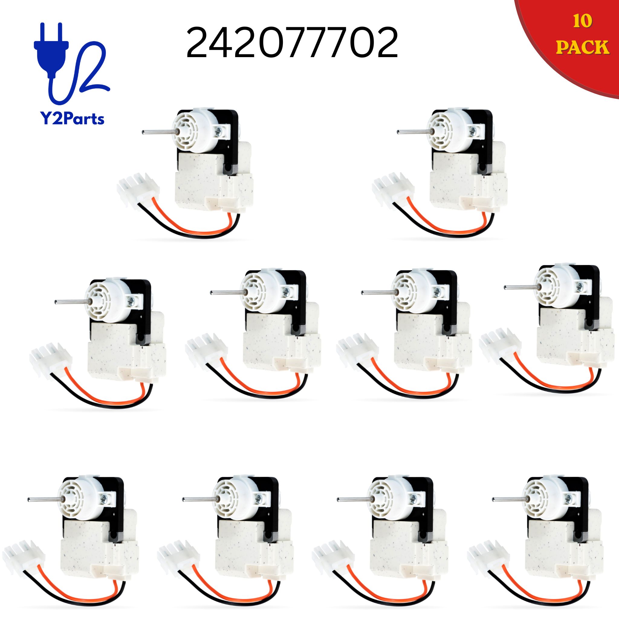 Y2PARTS 242077702 Refrigerator Evaporator Fan Motor Replacement for Frigidaire Kenmore Refrigerators – Image 4