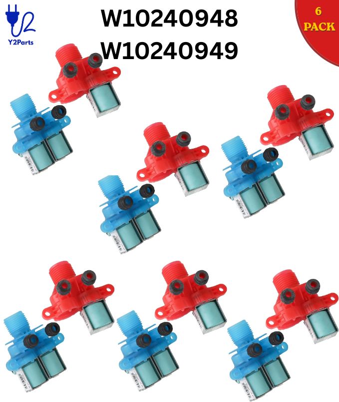 Y2PARTS W10240948 W10240949 Refrigerator Water Inlet Valve Replacement for Whirlpool Kenmore Maytag – Image 3