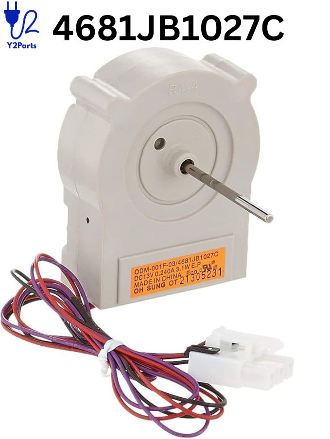 Y2PARTS 4681JB1027C Refrigerator Evaporator Fan Motor Replacement for LG Kenmore Refrigerators – Image 1