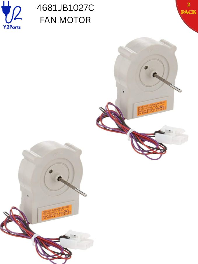 Y2PARTS 4681JB1027C Refrigerator Evaporator Fan Motor Replacement for LG Kenmore Refrigerators – Image 2
