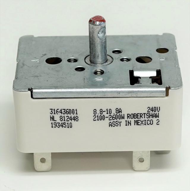 316436001 Surface Burner Infinite Switch for Frigidaire Electric Range, 8 Inch Surface Element Control Switch, Replaces 3160215 – Image 3