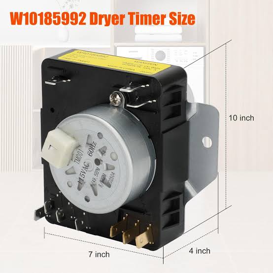 W10185992 WPW10185992 Dryer Timer Compatible with 418-095-20-B5 AP6016542 PS11749833 - Y2PARTS – Image 2