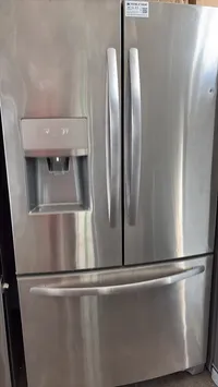 Frigidaire French Door Refrigerator – Stainless Steel – Ice & Water Dispenser – Tested & Working – Image 1
