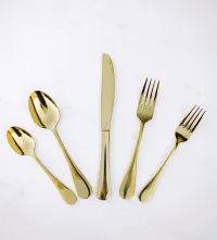 5 pcs Gold Cutlery  – Image 1