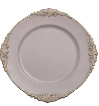 Pink/Nude Ornate Plate Charger  – Image 1