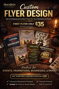 Professional Flyer Design by ManJon Studios – Image 1