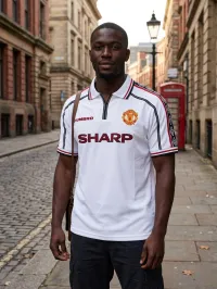 MANCHESTER UNITED WHITE CONCEPT RETRO JERSEY – Image 2