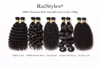 RaiStyles®️Raw Clean 12A Human Hair Bundles 100g – Image 2