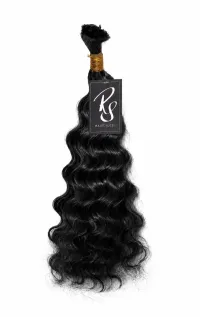 RaiStyles®️Raw Clean 12A Human Hair Bundles 100g – 20, Malibu Beach Wave #1B