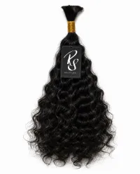 RaiStyles®️Raw Clean 12A Human Hair Bundles 100g – 20, Valley Curl #1B