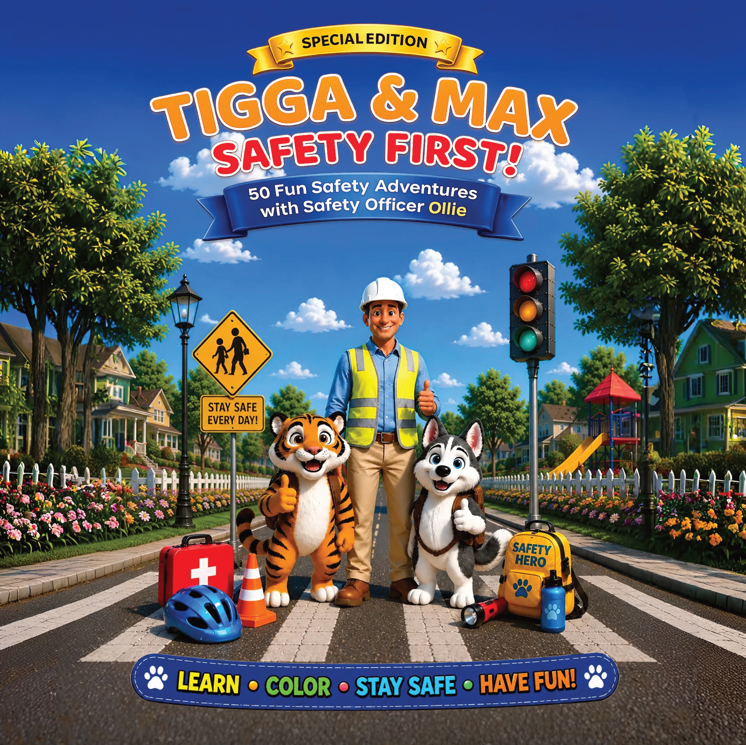 SAFETY FIRST COLORING ADVENTURES – Image 1