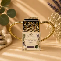 Gold Top Car Diffuser – Hanging Car Air Freshener – Inner Peace