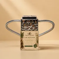 Silver Top Car Diffuser – Hanging Car Air Freshener – Santal du Soleil