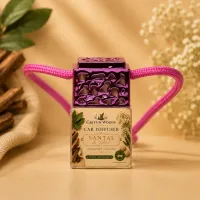 Pink Top Car Diffuser – Hanging Car Air Freshener – Santal du Soleil