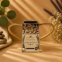 Gold Top Car Diffuser – Hanging Car Air Freshener – Equinox
