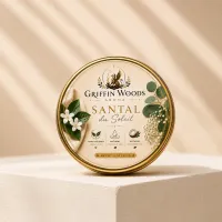 Santal du Soleil 2 Oz Tin Candle – Warm Luxury Mini Candle – Image 1