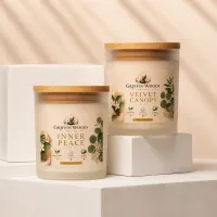 Velvet Peace Candle Duo – Velvet Canopy + Inner Peace 8 Oz Candle Bundle – Image 1