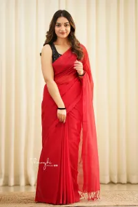 pure mangalagiri cotton saree – Image 1