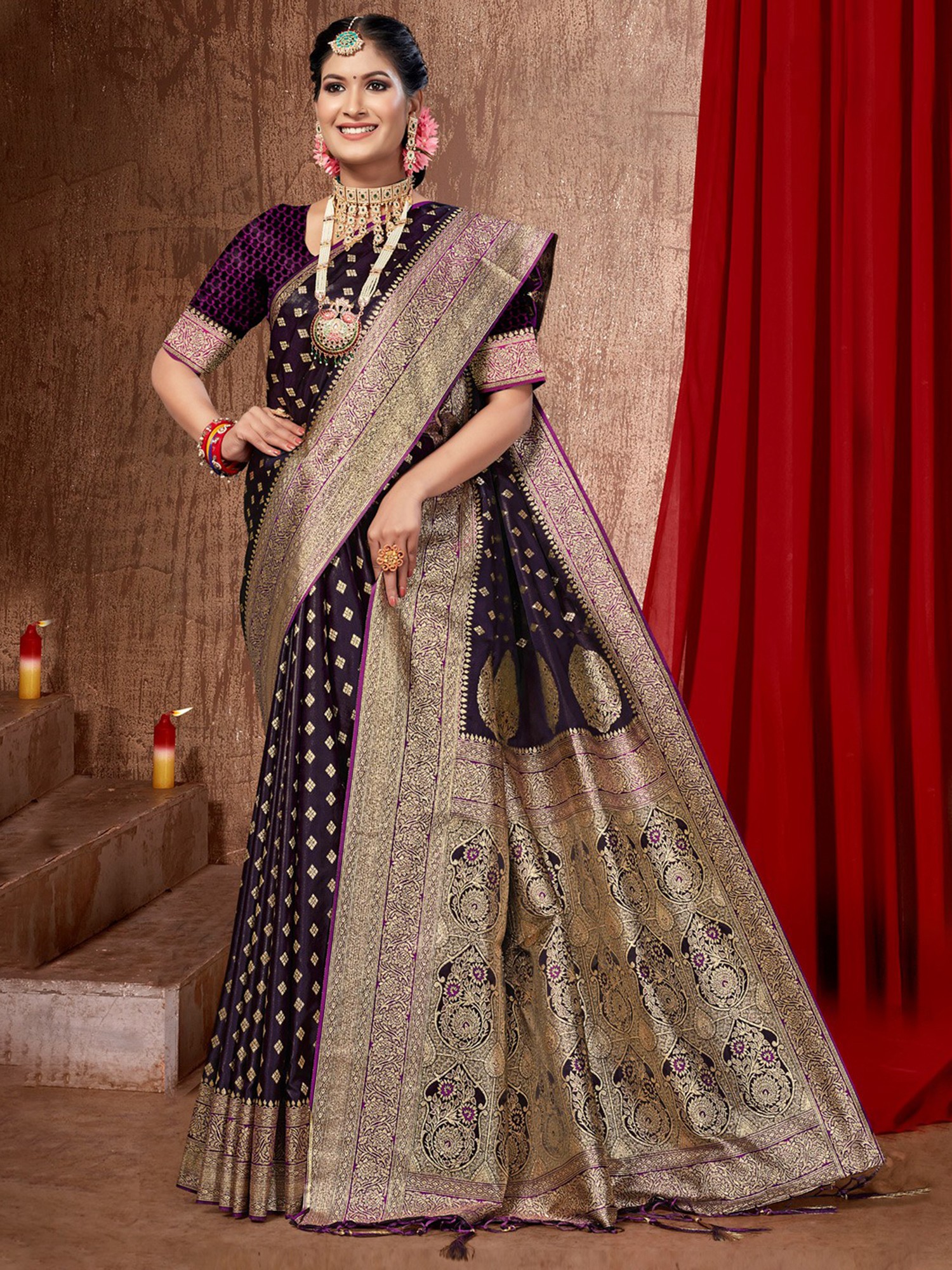 handloom banarasi saree – Image 1
