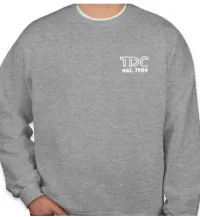 TDC Grey Crewneck Sweatshirt – Image 1
