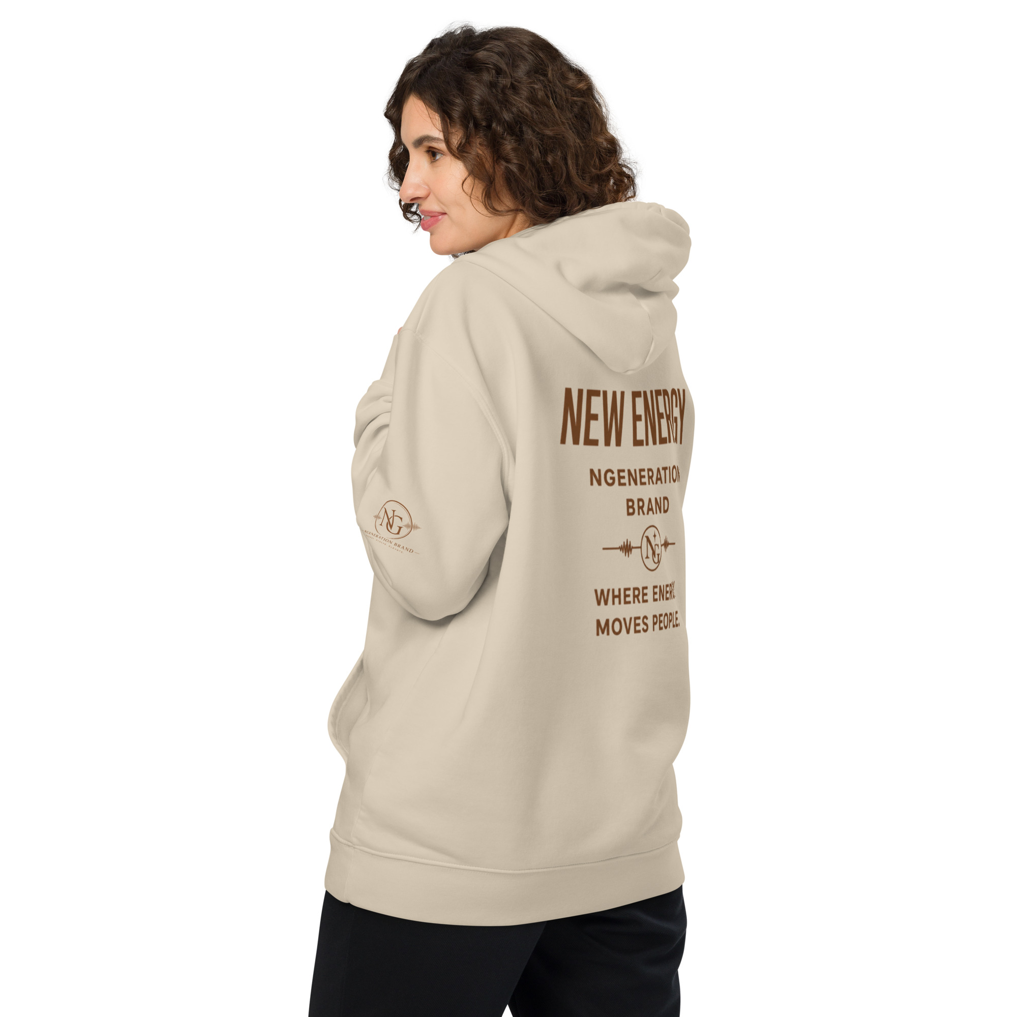 New Energy (Unisex essential organic hoodie) – Image 14