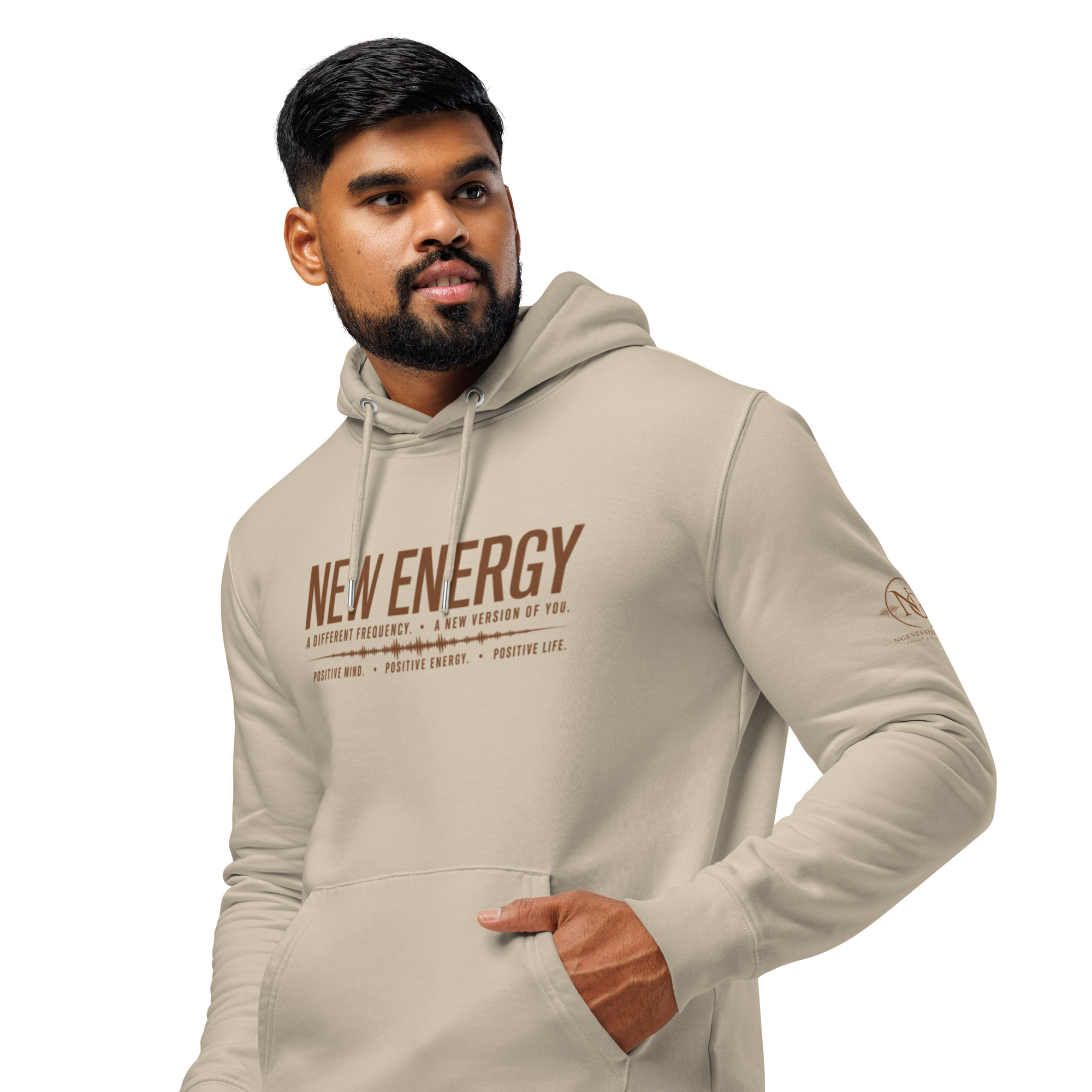 New Energy (Unisex essential organic hoodie) – Image 6