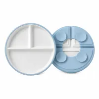 first plate. – blue