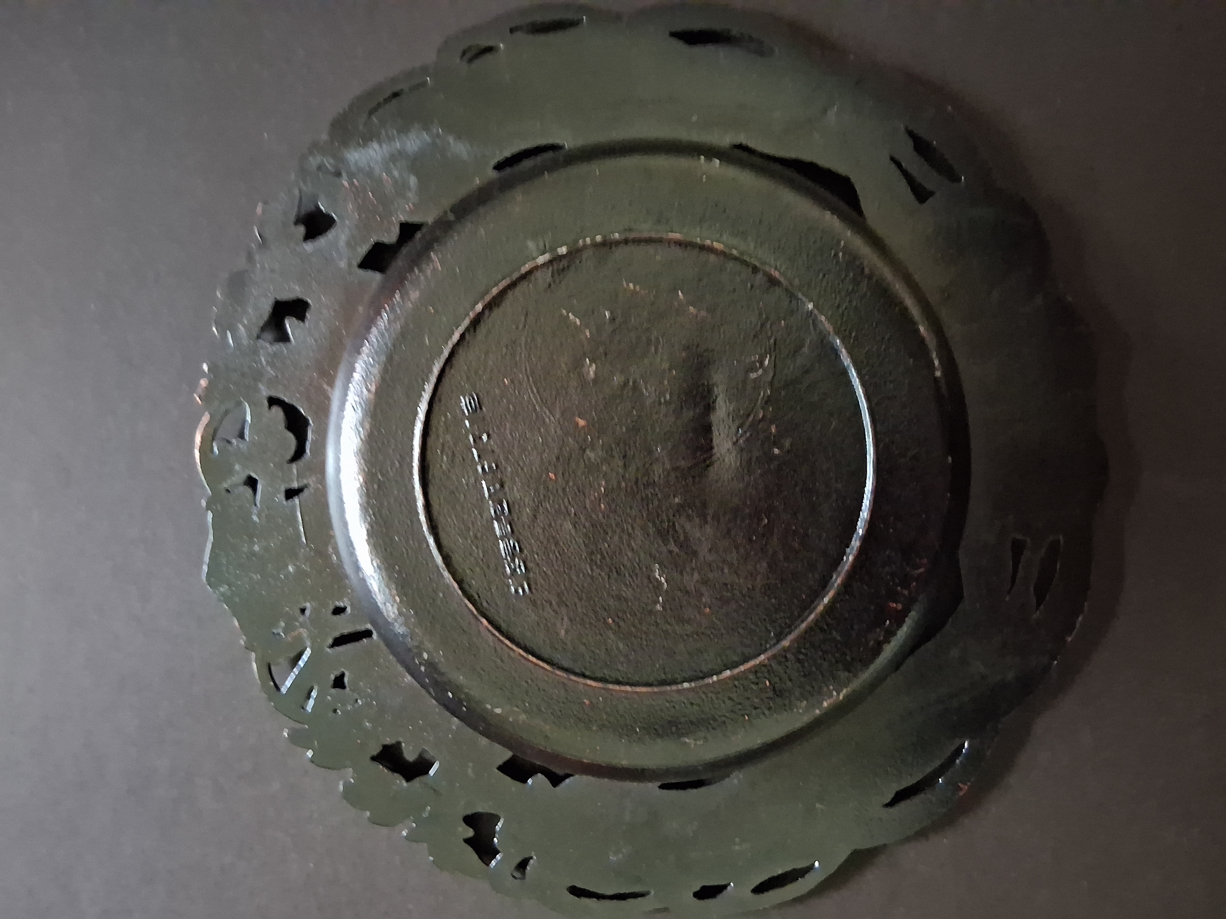 Vintage Korean Embossed Copper Souvenir Wall Plate | DMZ House of Freedom | Panmunjom Collectible – Image 2
