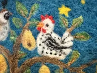 The Third Annual Felting Advent Calendar - Online Class or add Kit - Twelve Days of Christmas – Image 3