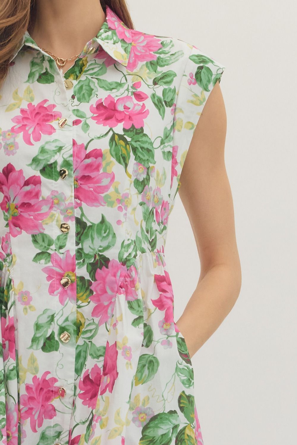 Entro Floral Midi Dress – Image 2