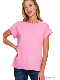 Short Sleeve T-shirt – Large, Candy Pink