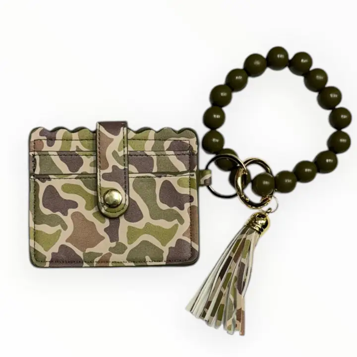 LULU Mac Beaded Wristlets – Dark Camo