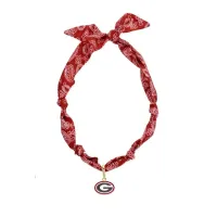 Georgia Bulldogs Logo Bandana Scarf Necklace – Image 1