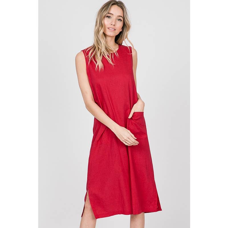 Minimalist Dress – Large, Red