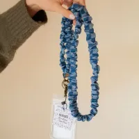 ANDI LANYARDS – Denim Checked Lanyard