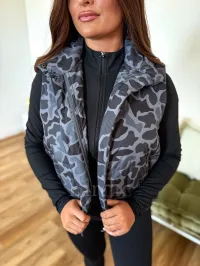 BIRDIE Puffer Vest camo – Large, Blackout Duck Camo