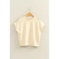 Double Zero Crew Neck Short Dolman Sleeve Top – Image 1