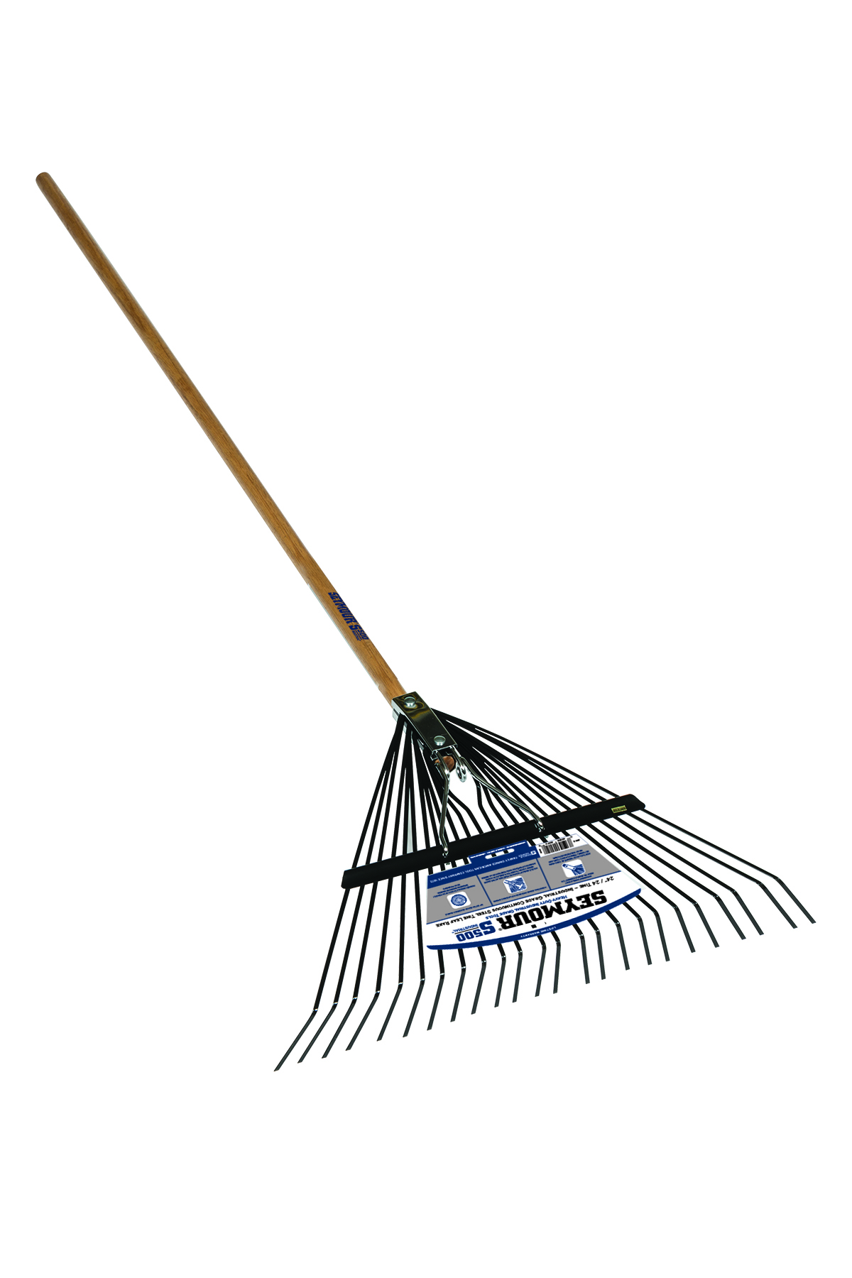 Tine Spring Rake 54" wood handle – Image 1