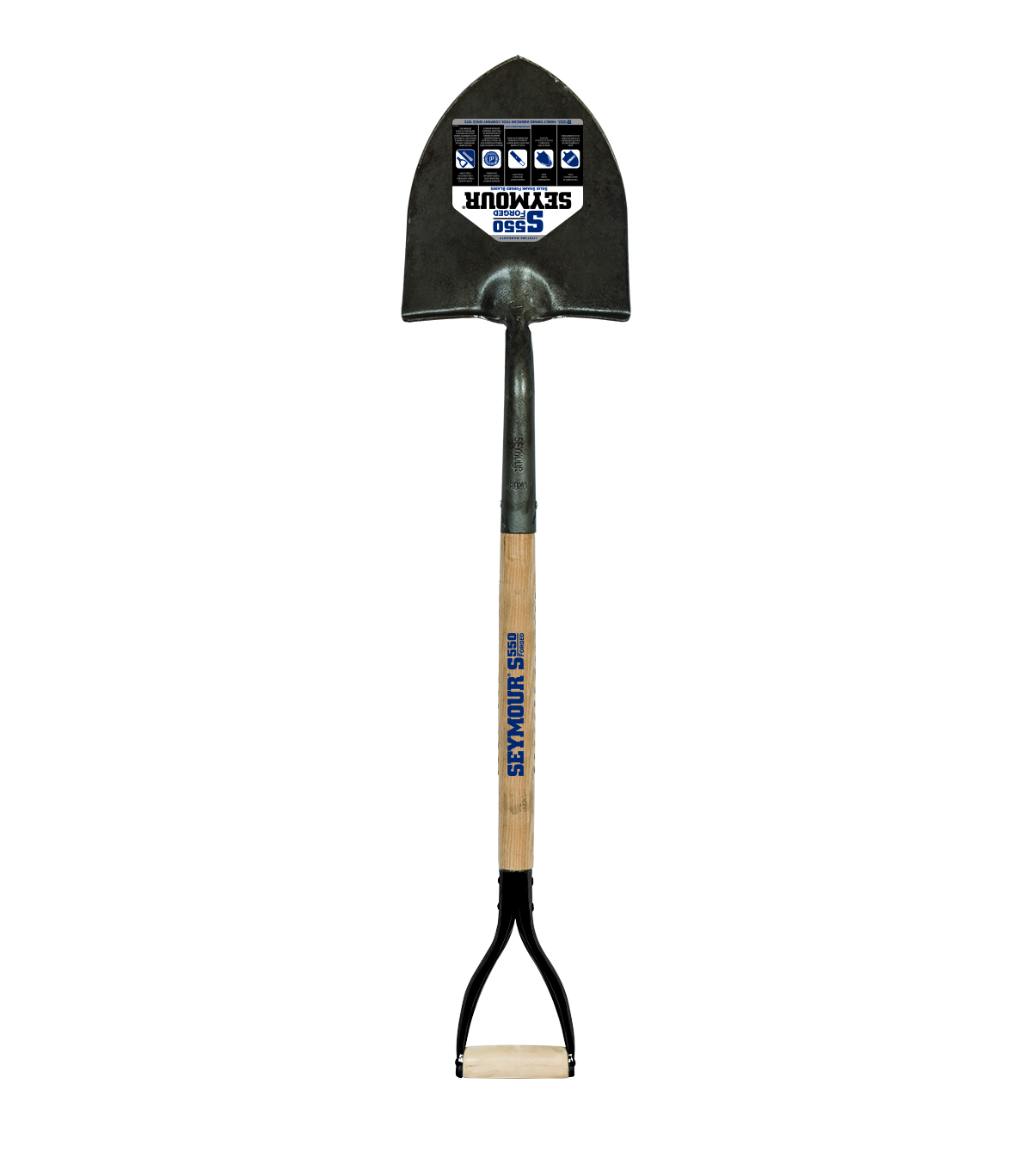 Round Point 27" D-Grip Forged Shovel – Image 1