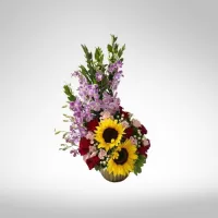 Orquídeas moradas y Girasoles – Image 1
