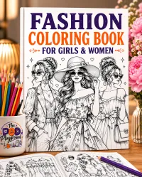 Fashion Coloring Book for Girls & Women – Image 1