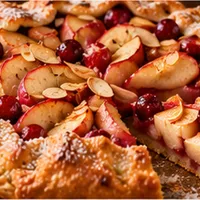 Rustic Apple, Cranberry & Almond Galette (8-Inch) – Image 1
