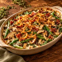 Green Bean Casserole with Cauliflower Cream & Wild Mushrooms – Image 1
