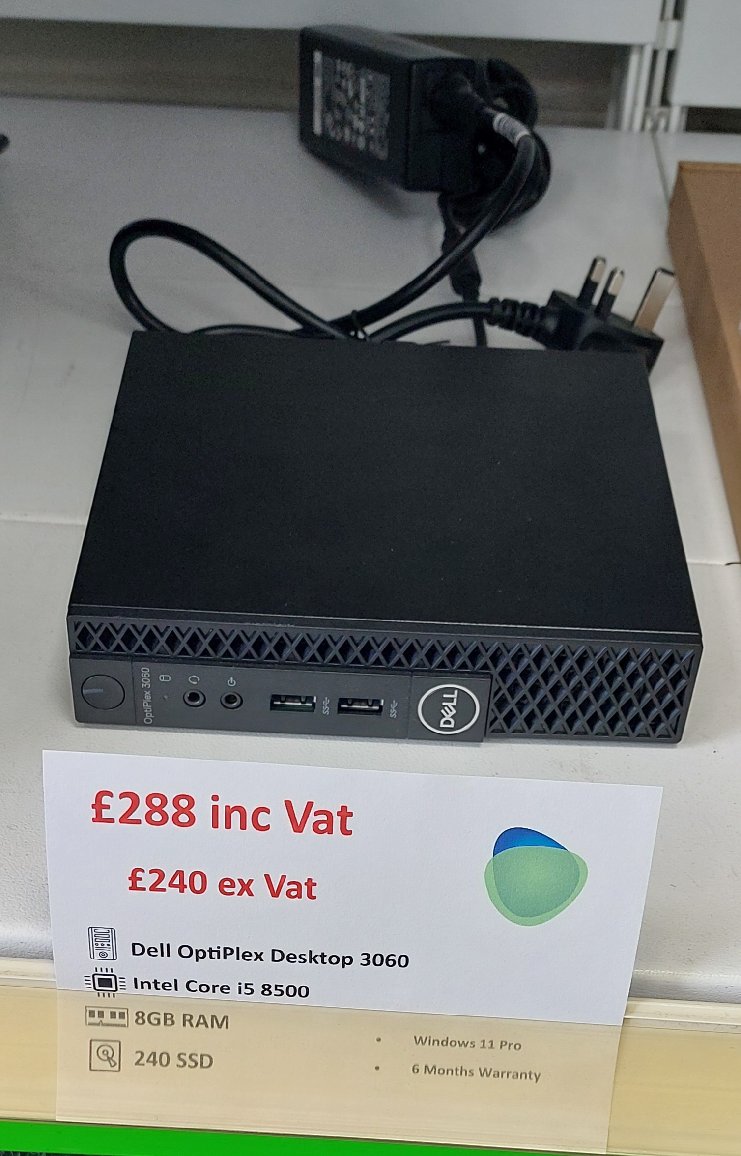 Dell OptiPlex 3060 Desktop - £288 – Image 1