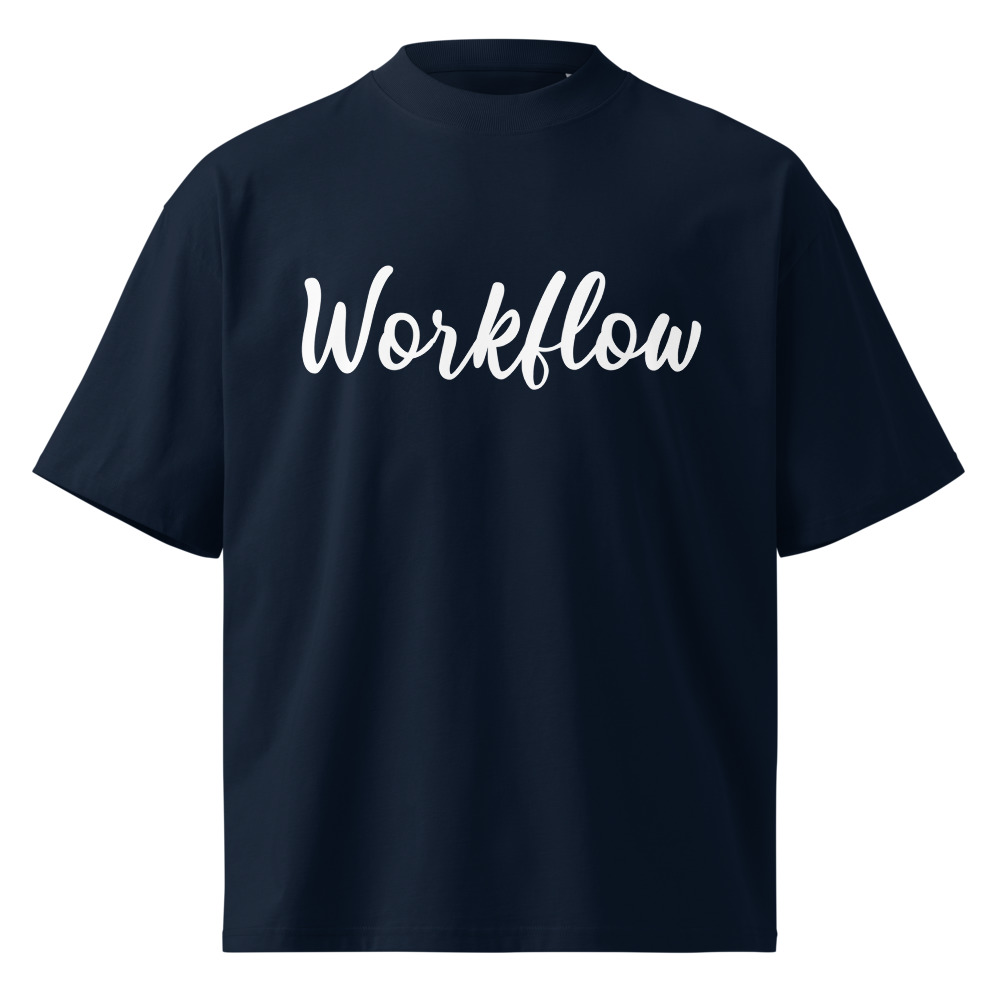 Workflow Unisex oversized t-shirt – M, French Navy