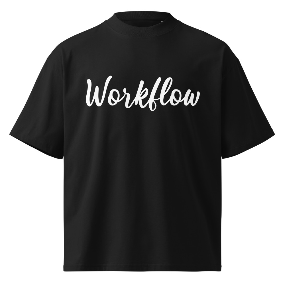 Workflow Unisex oversized t-shirt – XL, Black