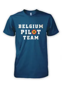 Belgium Pilot Team – Aviation T-Shirt for Men & Women – Image 1