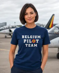 Belgium Pilot Team – Aviation T-Shirt for Men & Women – Image 2